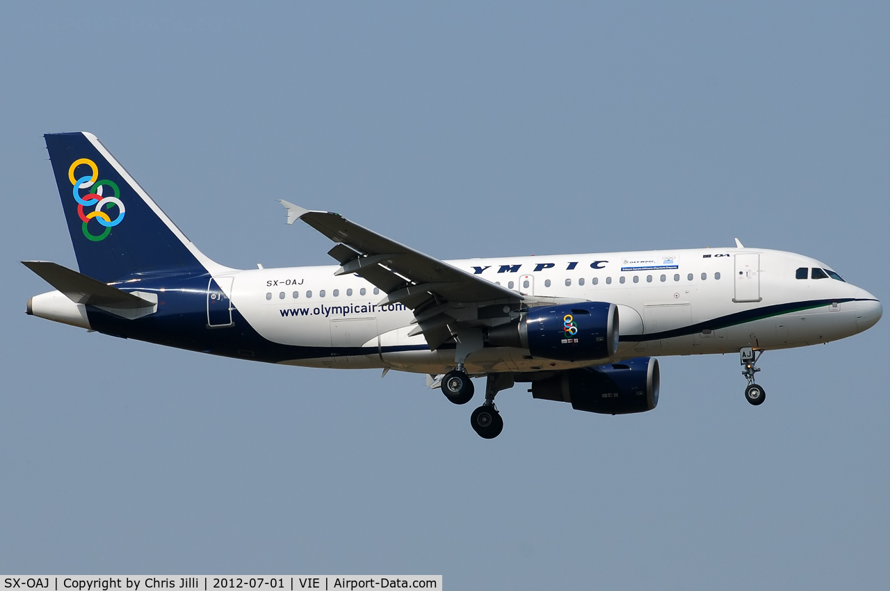 SX-OAJ, 2009 Airbus A319-112 C/N 3905, Olympic