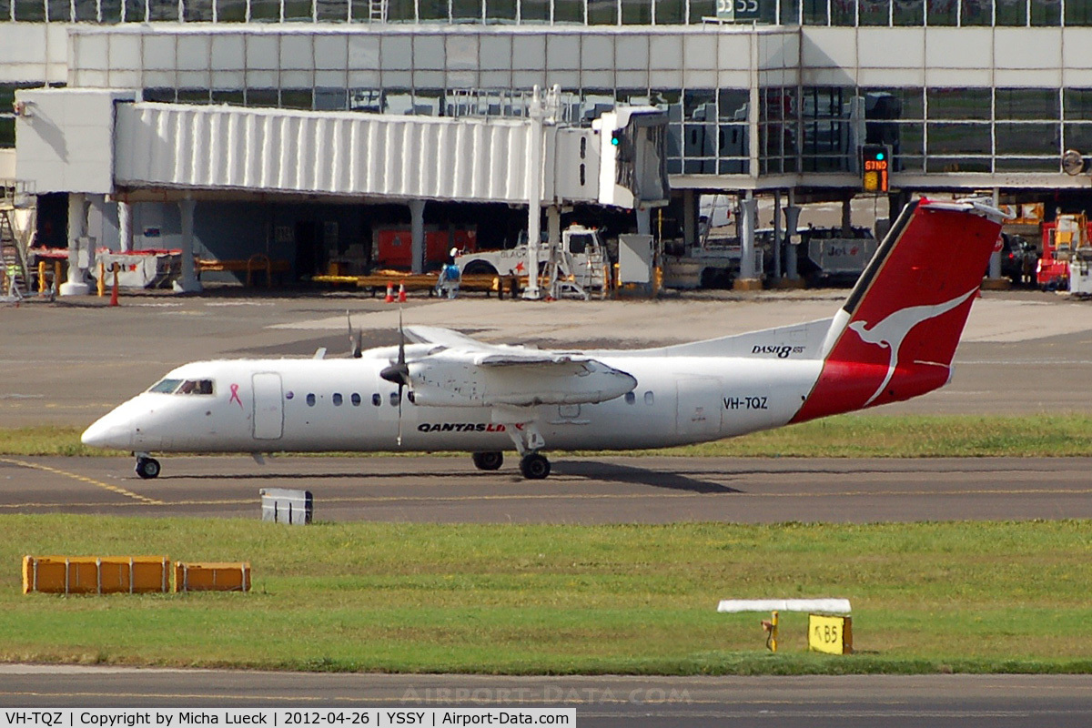 VH-TQZ, 2000 De Havilland Canada DHC-8-315Q Dash 8 C/N 555, At Sydney