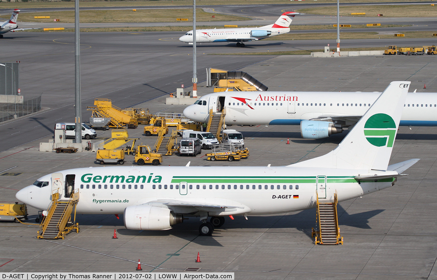 D-AGET, 1998 Boeing 737-75B C/N 28109, Germania Boeing 737