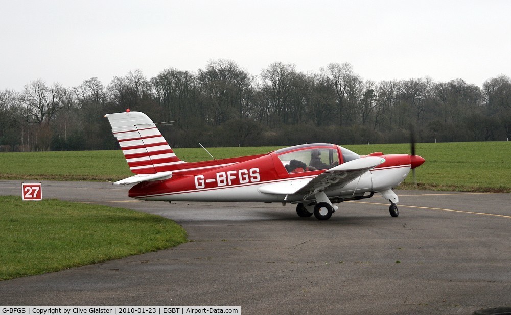 G-BFGS, 1975 Socata MS-893E Rallye 180GT Gaillard C/N 12571, Ex: French AF F-SCAZ > French AF 12571 > F-BXYK > G-BFGS - Currently owned to, Chiltern Flyers Ltd in Auust 1999. De-registered as Permanently withdrawn from use. See; http://tinyurl.com/cawc9h2