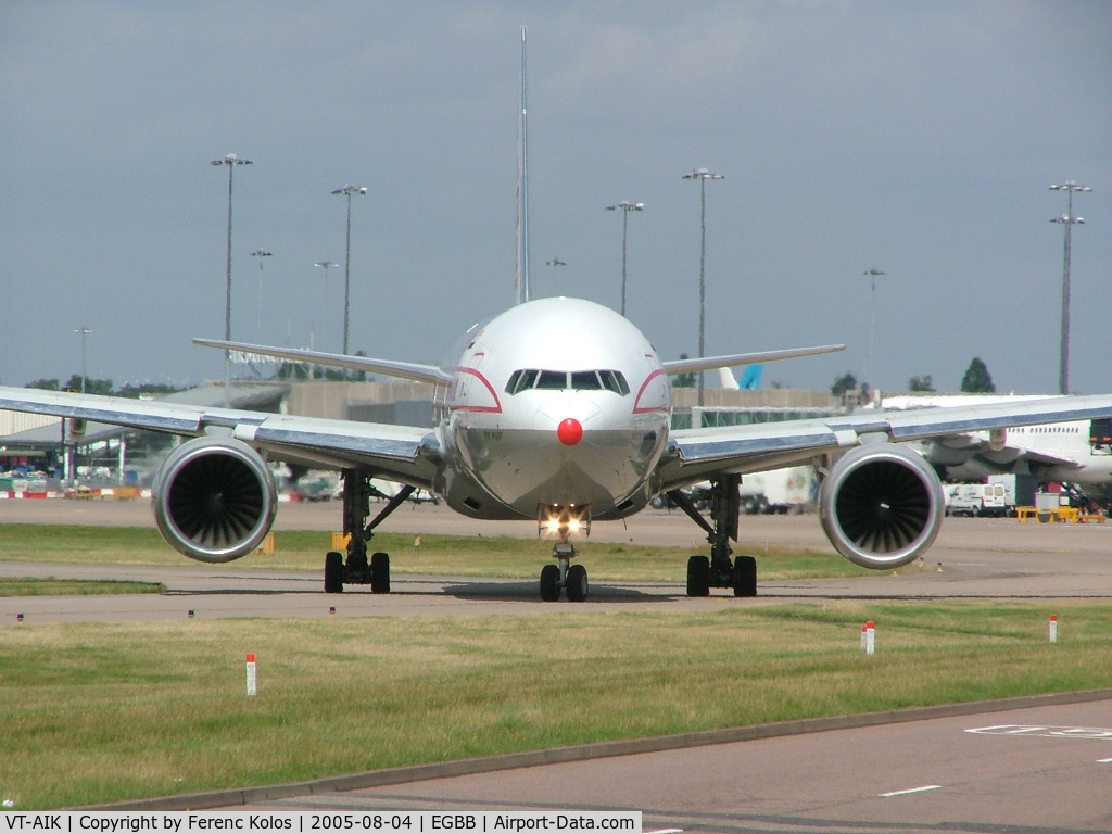 VT-AIK, 1999 Boeing 777-222 C/N 28714, Birmingham