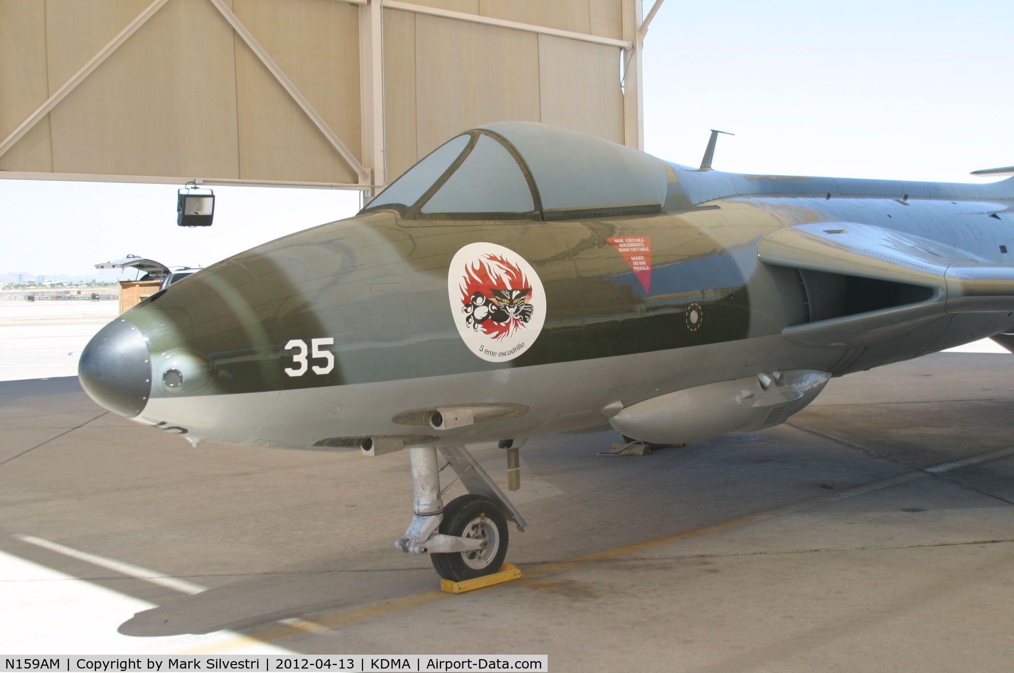 N159AM, Hawker Hunter F.58 C/N 41H-697402, Davis Monthan Airshow Practice Day