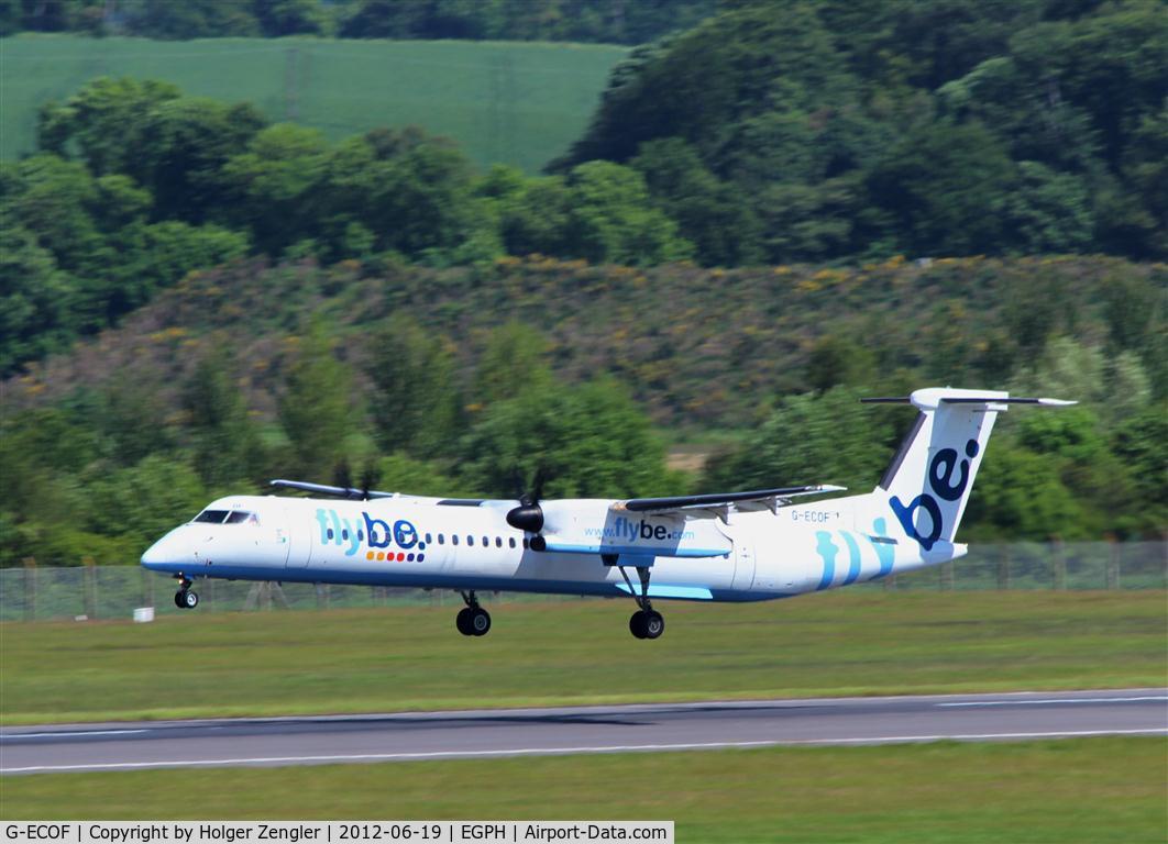 G-ECOF, 2008 De Havilland Canada DHC-8-402Q Dash 8 C/N 4216, Arrival from BHX.....