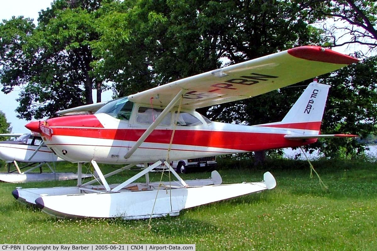 CF-PBN, 1963 Cessna 172D C/N 17250305, Seen here at Orillia float plane base Ontario~C.