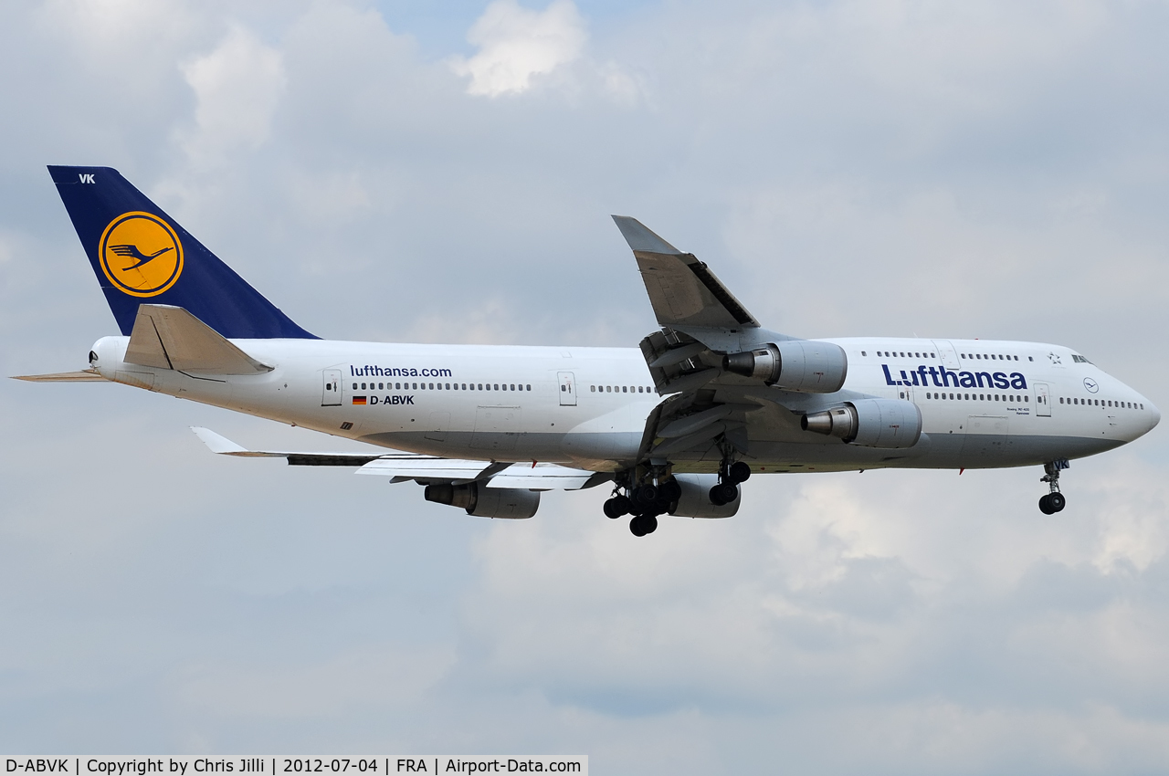 D-ABVK, 1991 Boeing 747-430 C/N 25046, Lufthansa