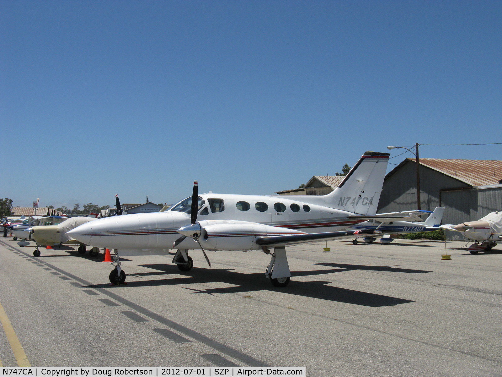 N747CA, Cessna 421C Golden Eagle C/N 421C0850, 1980 Cessna 421C GOLDEN EAGLE, Continental GTSIO-520-L & -N turbosupercharged geared counter-rotating upgrade conversion by RAM Aircraft LP, 375 Hp ea. Pressurized