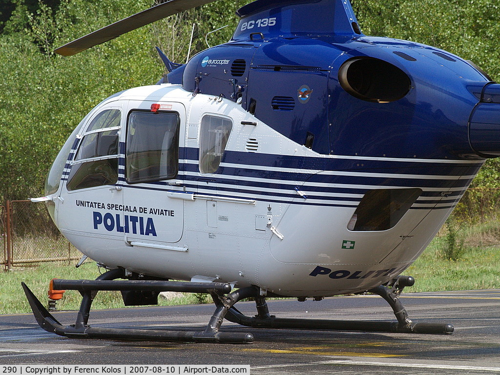 290, Eurocopter EC-135P-2 C/N 0290, Targu-Mures marosvásárhely hospital