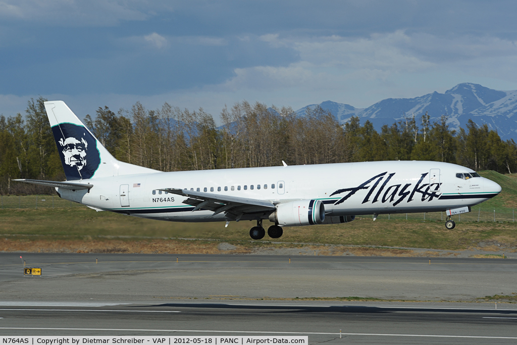 N764AS, 1992 Boeing 737-4Q8 C/N 25101, Alaska Airlines Boeing 737-400