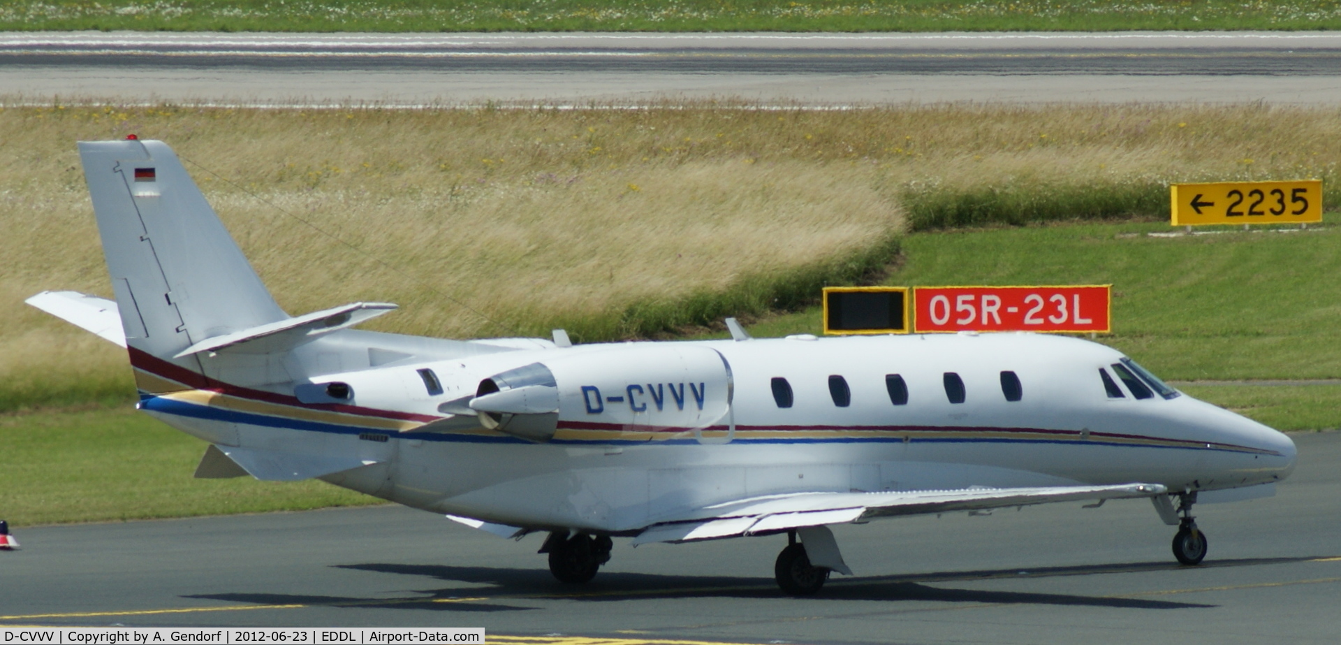 D-CVVV, 2007 Cessna 560 Citation XLS C/N 560-5723, Augusta Air (untitled), is seen here at Düsseldorf Int´l (EDDL)