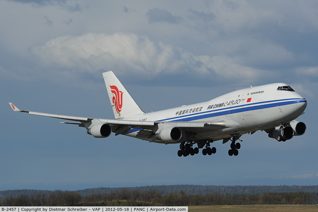 B-2457, 2002 Boeing 747-412/BCF C/N 27067, Air China Boeing 747-400