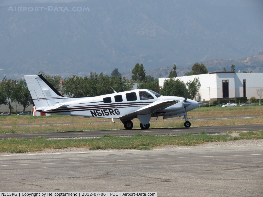N515RG, Raytheon Aircraft Company 58 C/N TH-2108, Taxiing to 26L via taxiway Sierra