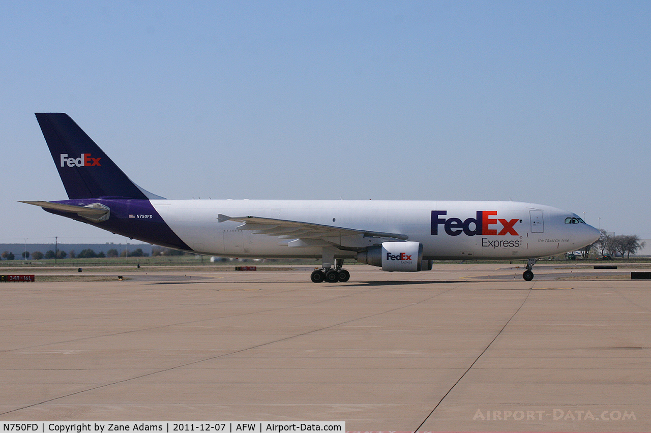N750FD, 1990 Airbus A300B4-622R C/N 555, FedEx at Alliance Airport - Fort Worth, TX