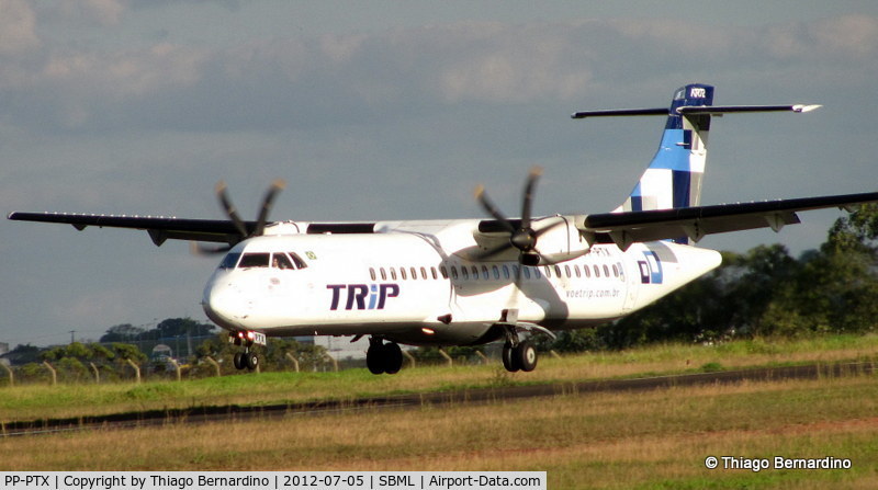 PP-PTX, 2001 ATR 72-212A C/N 666, TRIP's PP-PTX landing in Marília
