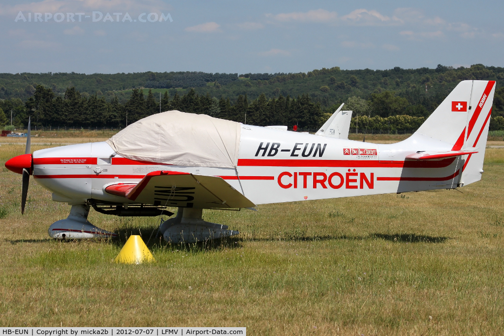 HB-EUN, 1970 Robin DR-300-108 2+2 C/N 523, Parked. Crashed in Doubs (France) in May 2015
