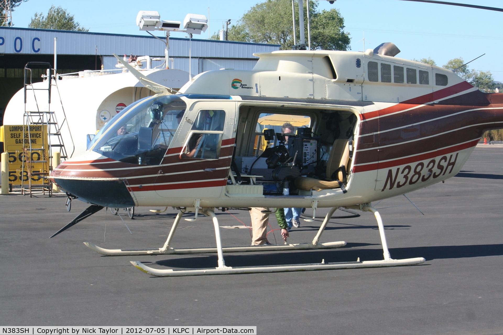 N383SH, 1983 Bell 206L-3 LongRanger III C/N 51073, Powerline inspection for an undisclosed customer