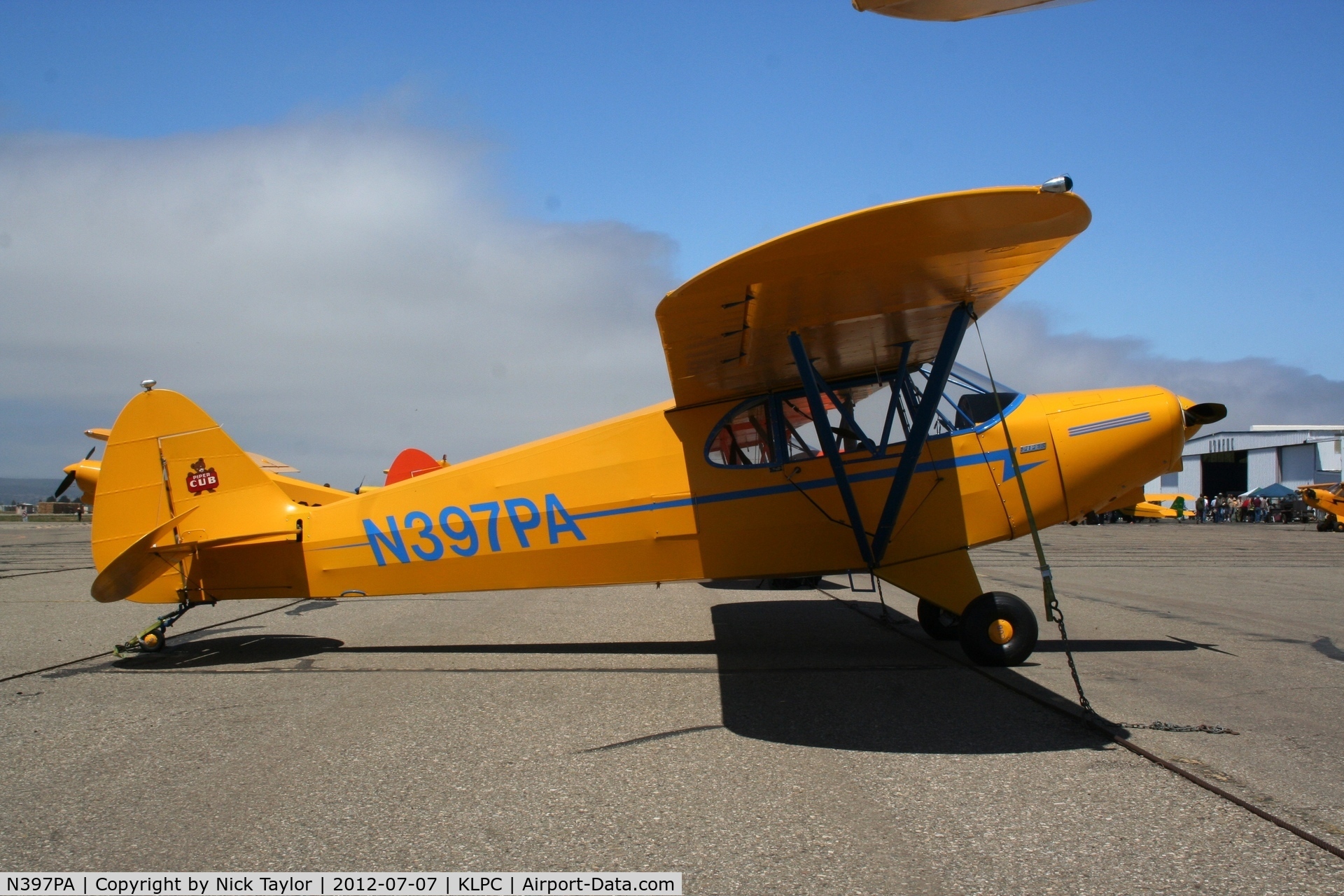 N397PA, 1940 Piper J5A Cub Cruiser C/N 5-397, Lompoc Piper Cub fly in 2012