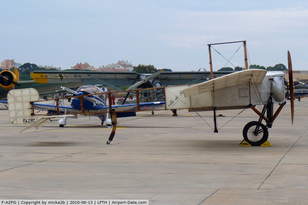 F-AZPG, Bleriot XI-2 Replica C/N SA-29, Parked