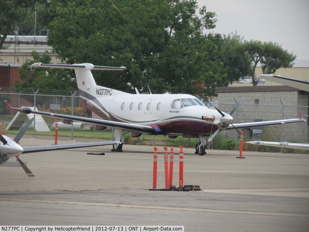 N277PC, 1999 Pilatus PC-12/45 C/N 277, Parked on the southside