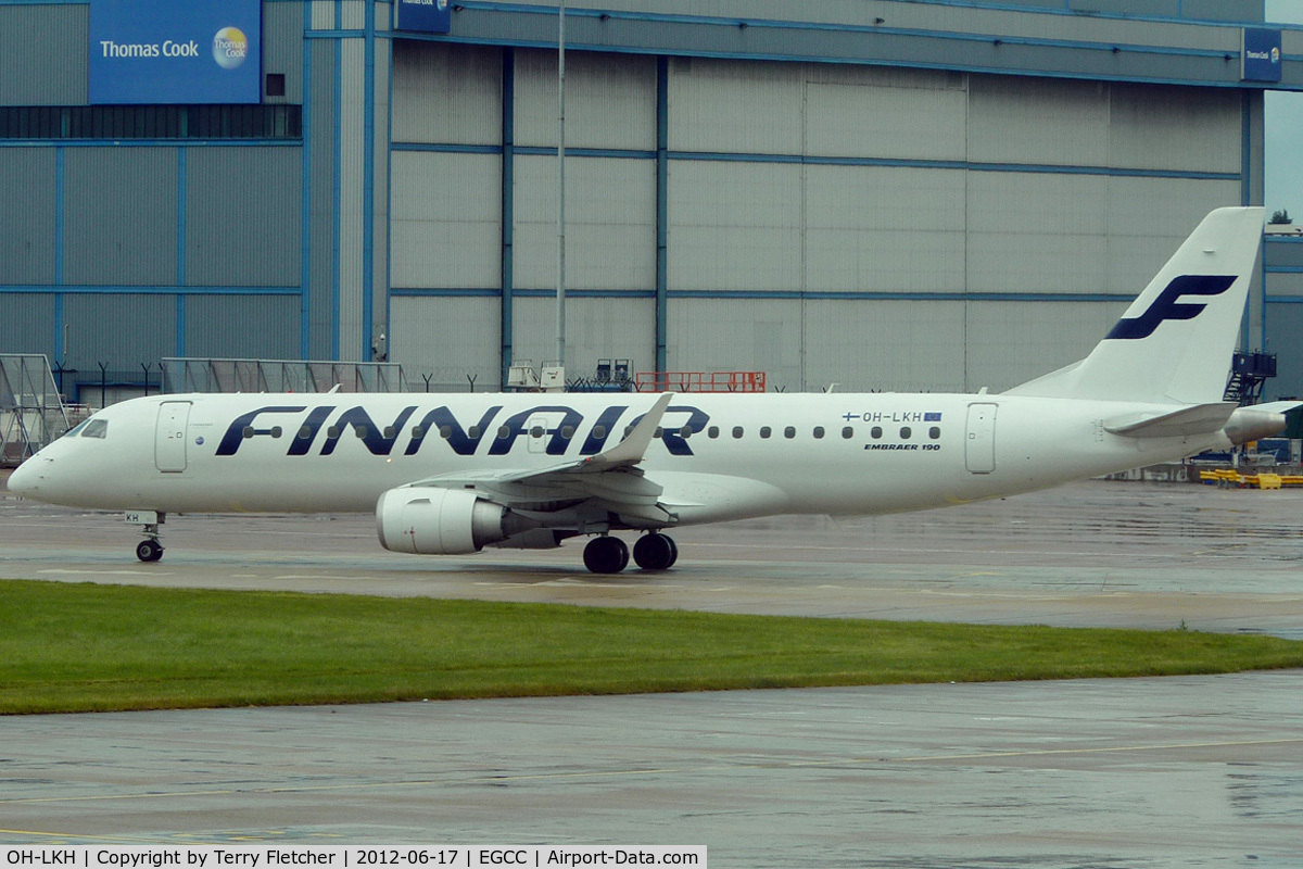 OH-LKH, 2007 Embraer 190LR (ERJ-190-100LR) C/N 19000086, at Manchester