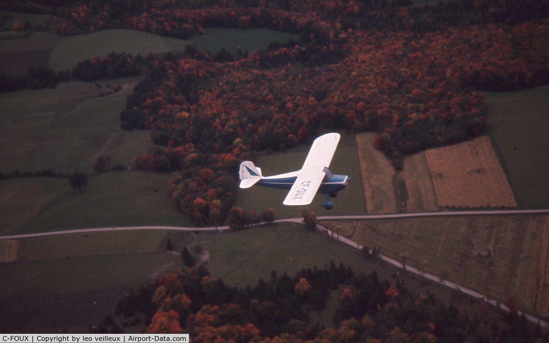 C-FOUX, 1946 Aeronca 11BC Chief C/N 11AC-46, old picture from my grandfather. my grandfather repaired this plane