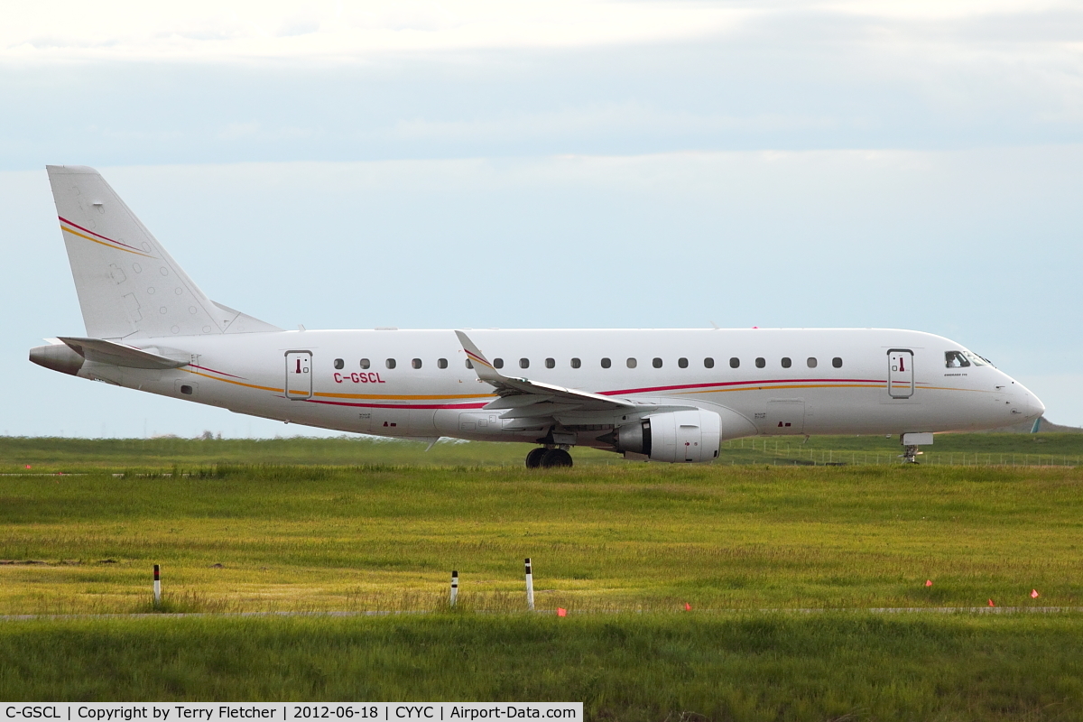 C-GSCL, 2008 Embraer 175LR (ERJ-170-200LR) C/N 17000241, Shell Canada Emb170 at Calgary