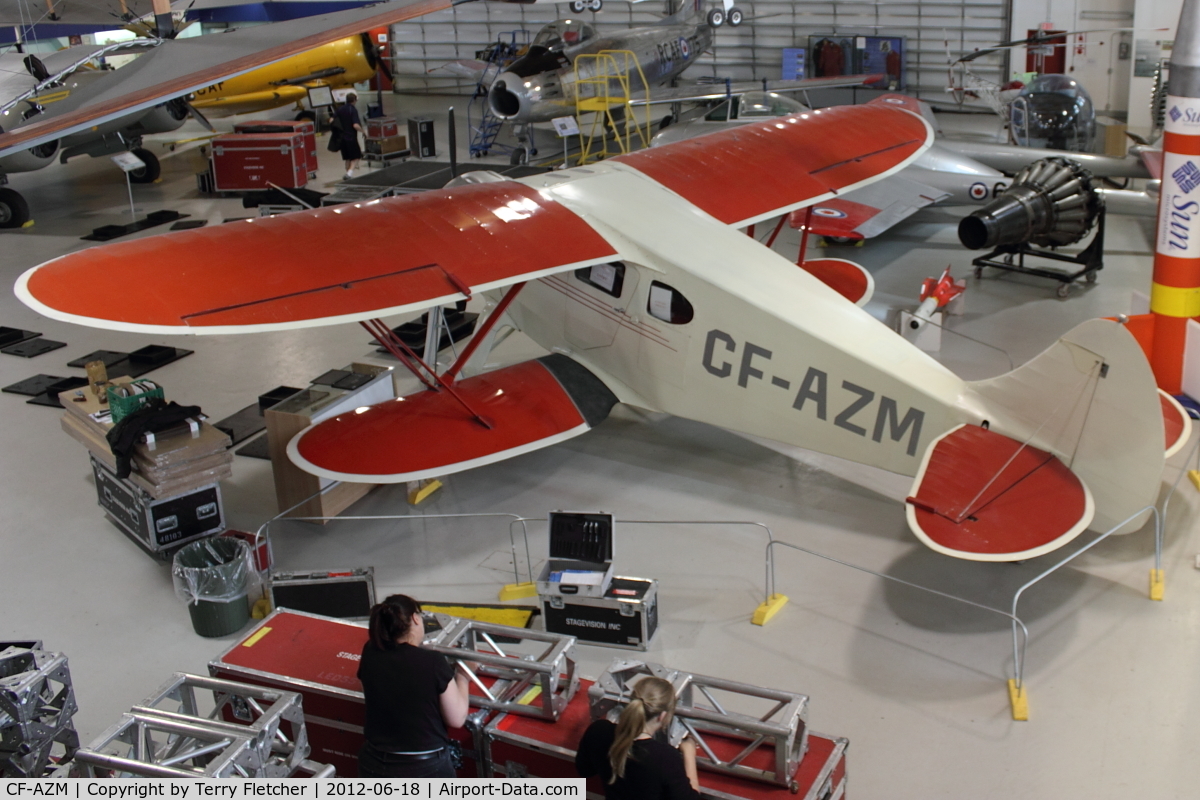 CF-AZM, Waco EQC-6 C/N 4479, At AeroSpace Museum of Calgary