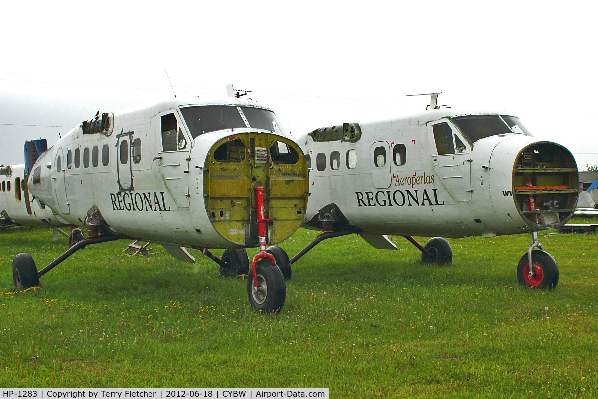 HP-1283, 1969 De Havilland Canada DHC-6-300 Twin Otter C/N 269, eX Aeroperlas Twin Otters HP-1283 and HP-1281 at Springbank