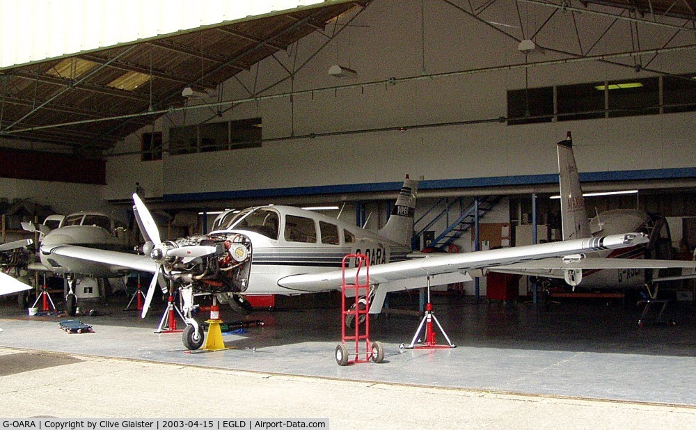 G-OARA, 1988 Piper PA-28R-201 Cherokee Arrow III C/N 2837002, Ex: N9622N > N802ND > G-OARA - Originnally owned to, Plane Talking Ltd in October 1998 and currently with, Obmit Ltd since September 2007.