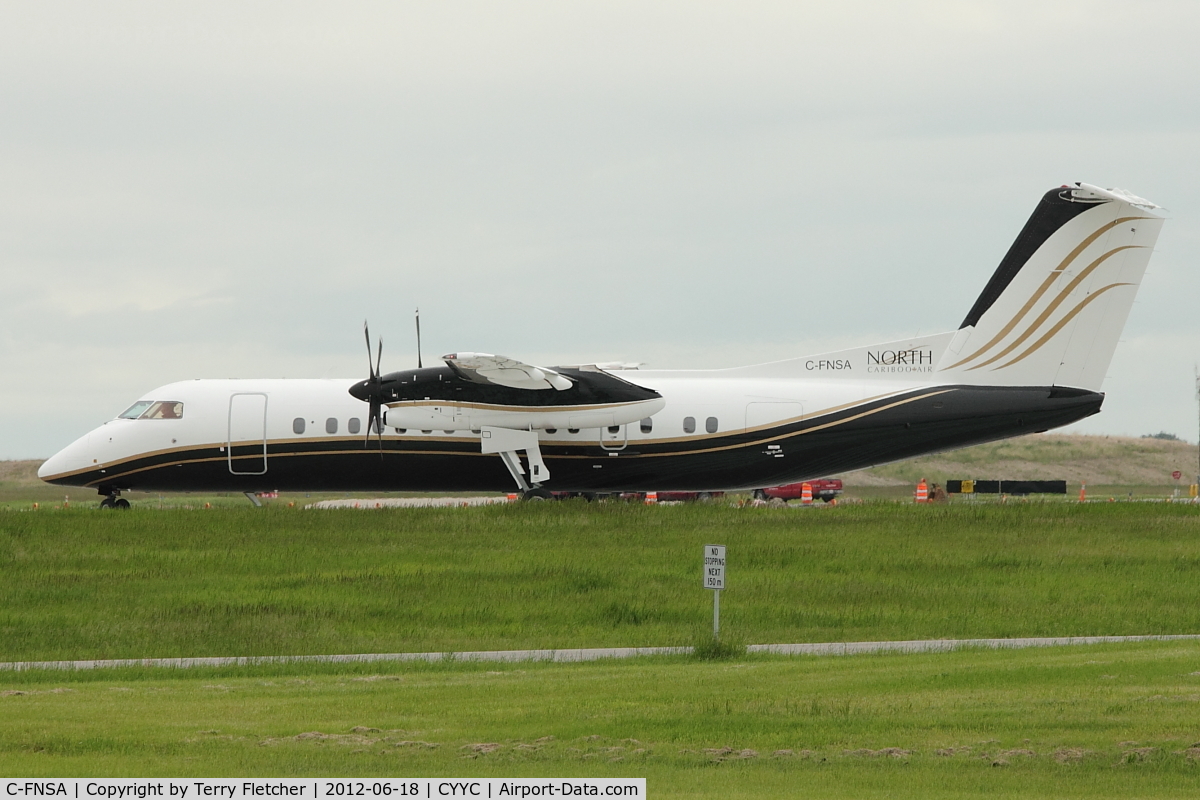 C-FNSA, 1993 De Havilland Canada DHC-8-315 Dash 8 C/N 354, at Calgary