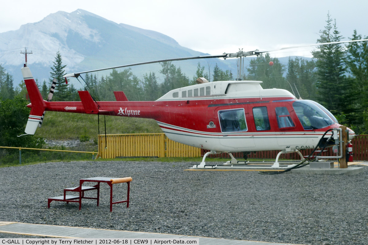 C-GALL, Bell 206L-3 LongRanger III C/N 51015, At Canmore Municipal Heliport Heliport , Alberta