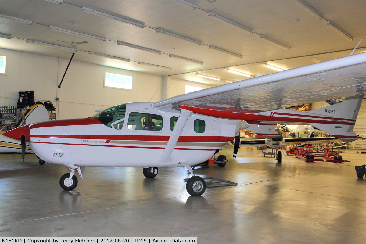 N181RD, 1978 Cessna T337H Turbo Skymaster C/N 33701881, On display at Bird Aviation Museum and Invention Center, near Sagle , Idaho