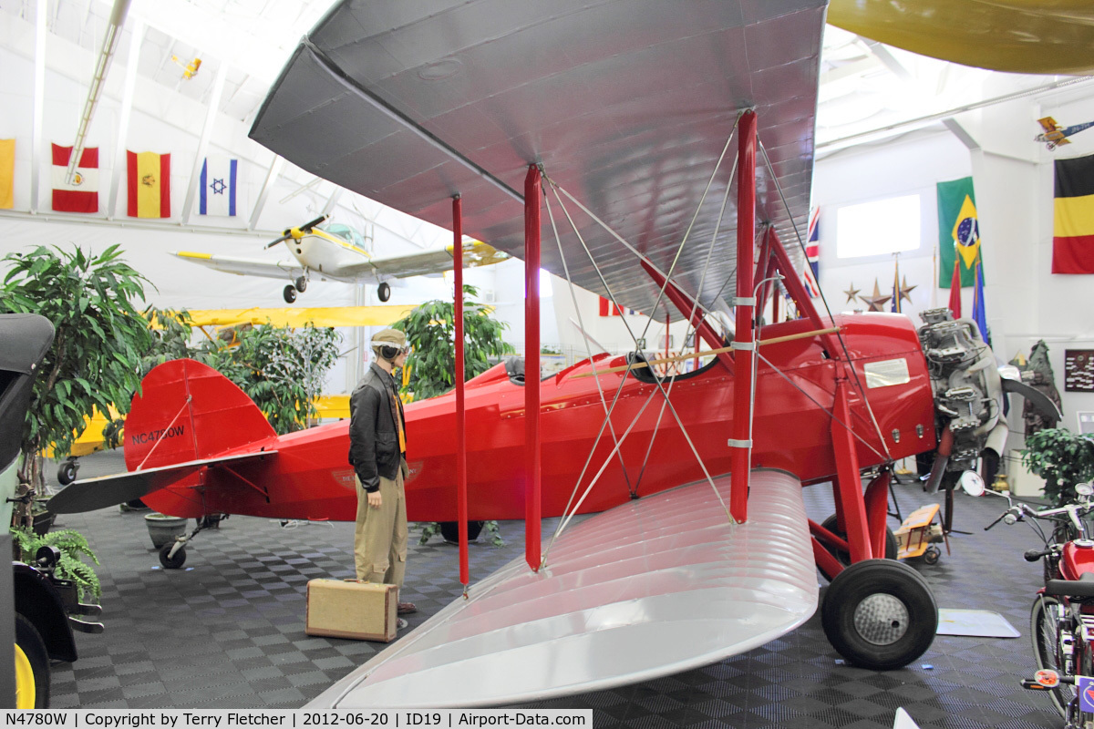 N4780W, 1928 Waco GXE C/N 1249, On display at Bird Aviation Museum and Invention Center, near Sagle , Idaho