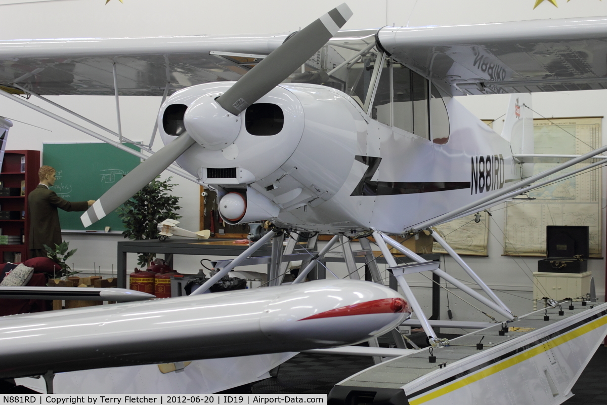 N881RD, 1981 Piper PA-18-150 Super Cub C/N 18-8109047, On display at Bird Aviation Museum and Invention Center, near Sagle , Idaho