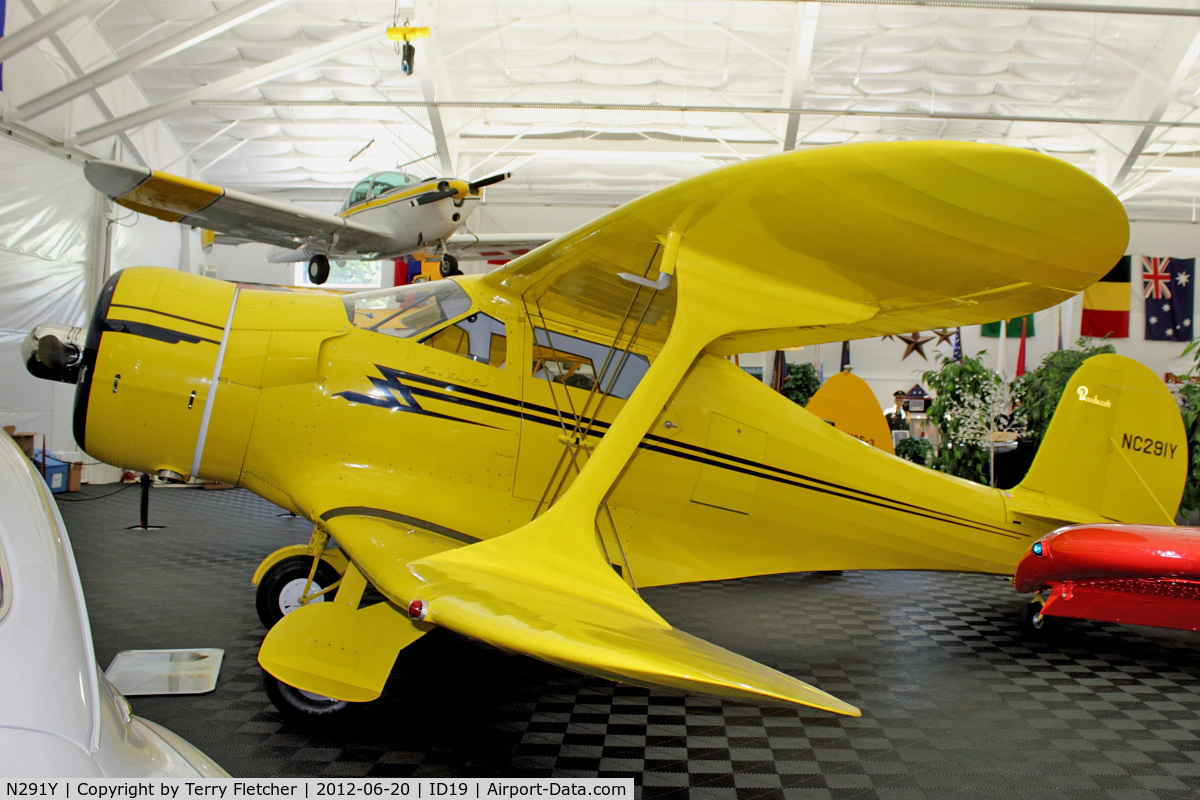 N291Y, 1939 Beech F17D Staggerwing C/N U-261, Ex USAF 42-97049  , On display at Bird Aviation Museum and Invention Center, near Sagle , Idaho