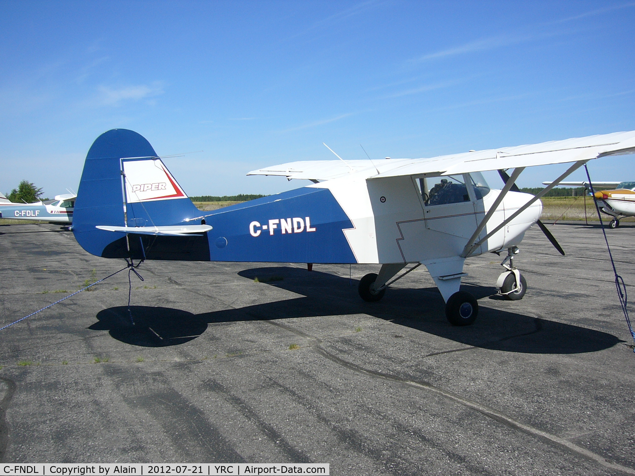 C-FNDL, 1961 Piper PA-22-108 Colt C/N 22-8348, As it is actually in Saguenay