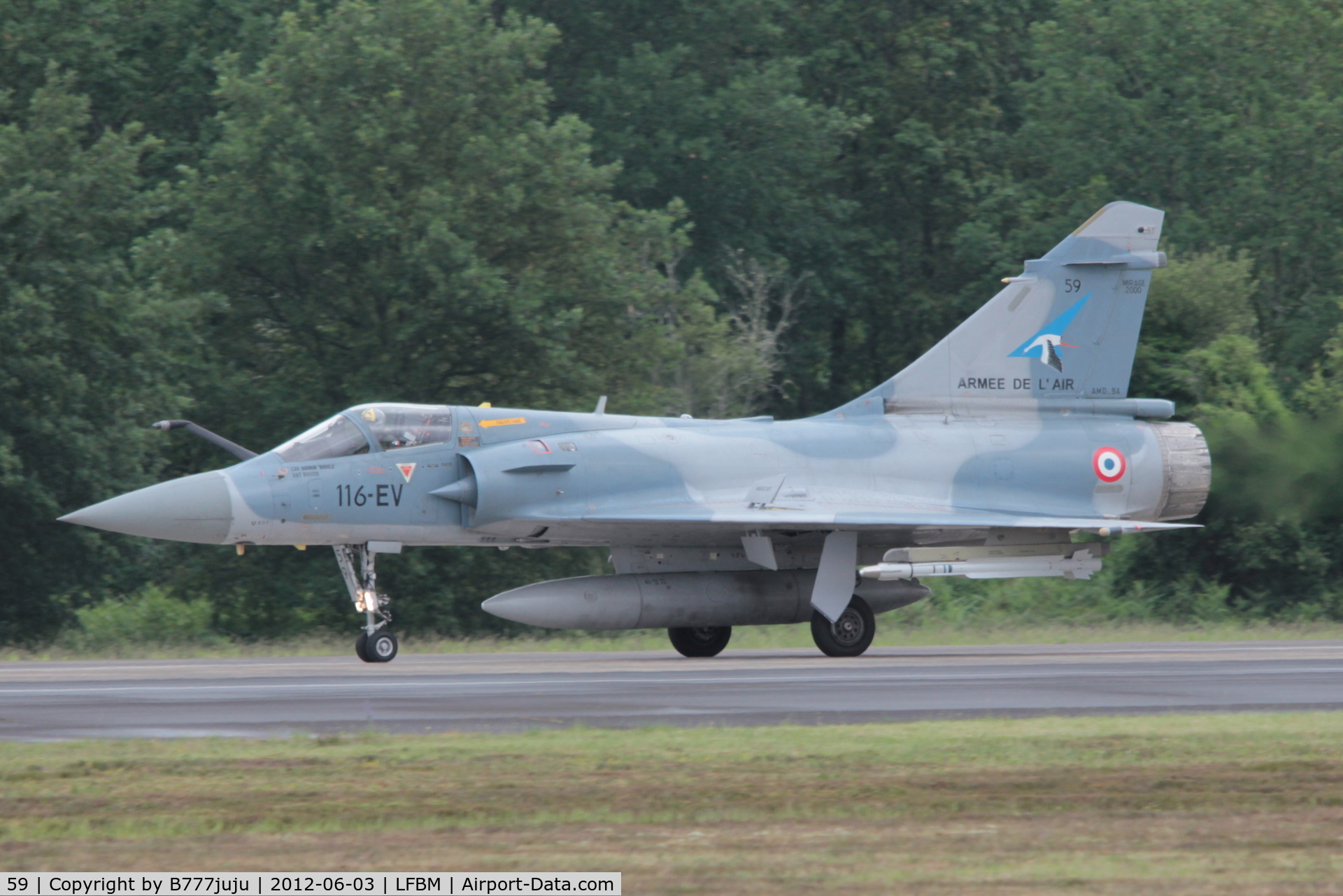 59, Dassault Mirage 2000-5F C/N 266, with new code 116-EV