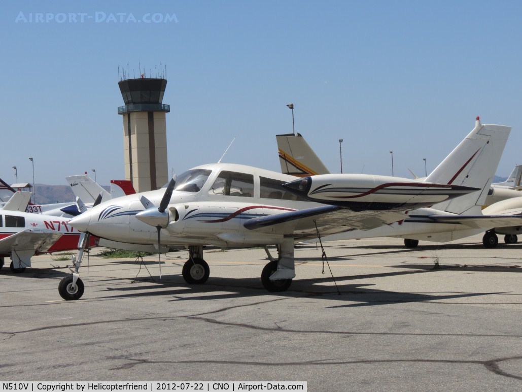 N510V, 1967 Cessna 310L C/N 310L-0113, Parked south east of the tower
