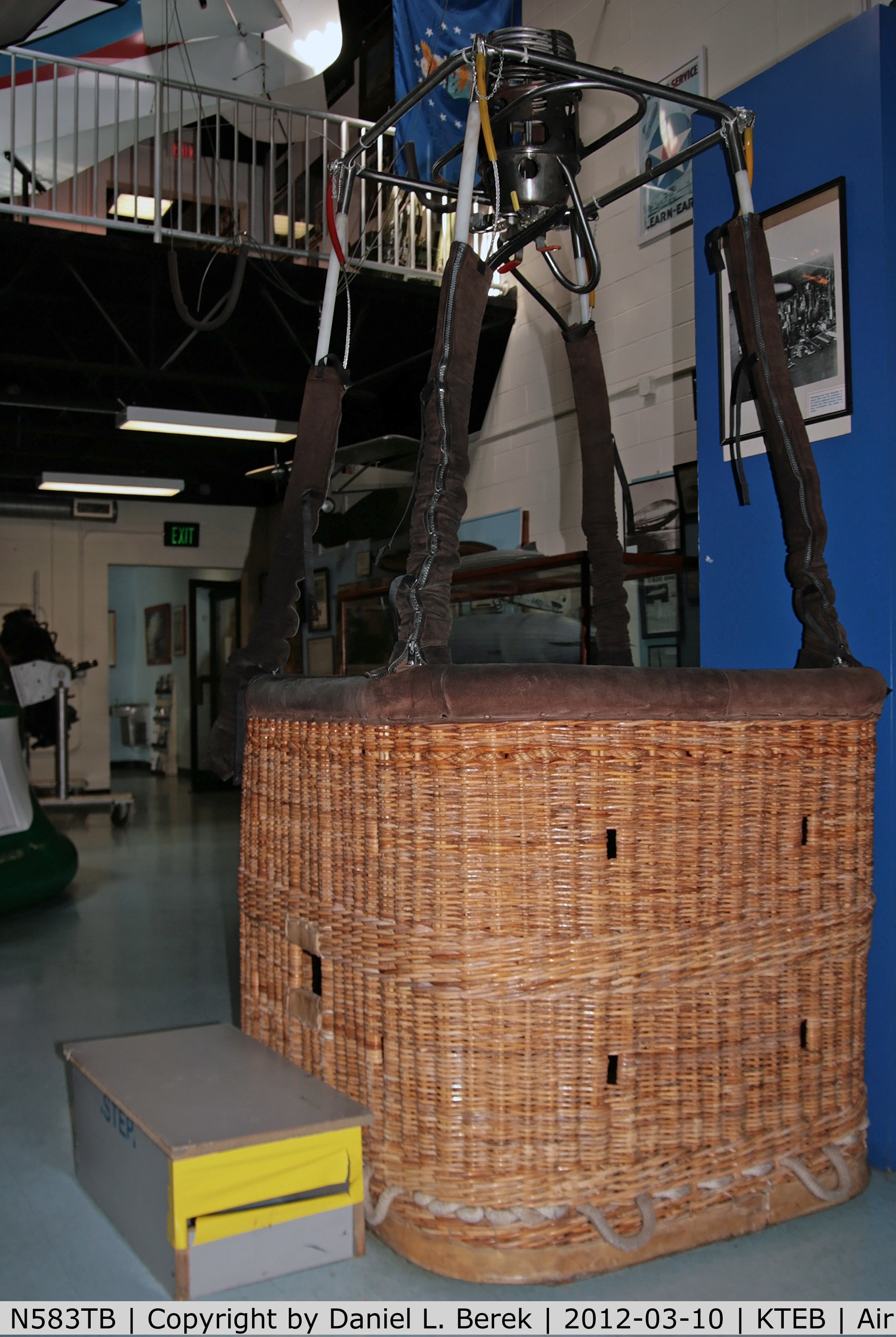 N583TB, Thunder Balloons Limited AX7-77 C/N 583, This balloon basket is now on display at the Aviation Hall of Fame of New Jersey.