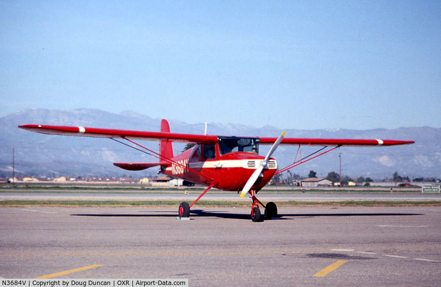 N3684V, 1948 Cessna 120 C/N 14960, Apparently, a landing gear modification has transpired, as Cessna 120s were taildraggers