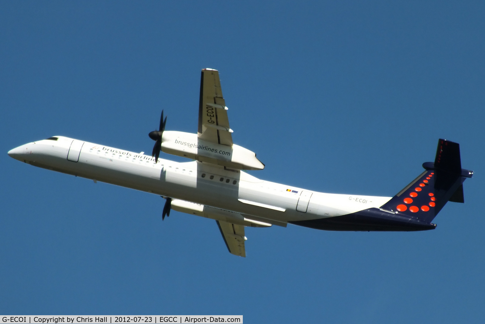G-ECOI, 2008 De Havilland Canada DHC-8-402Q Dash 8 C/N 4224, Brussels Airlines