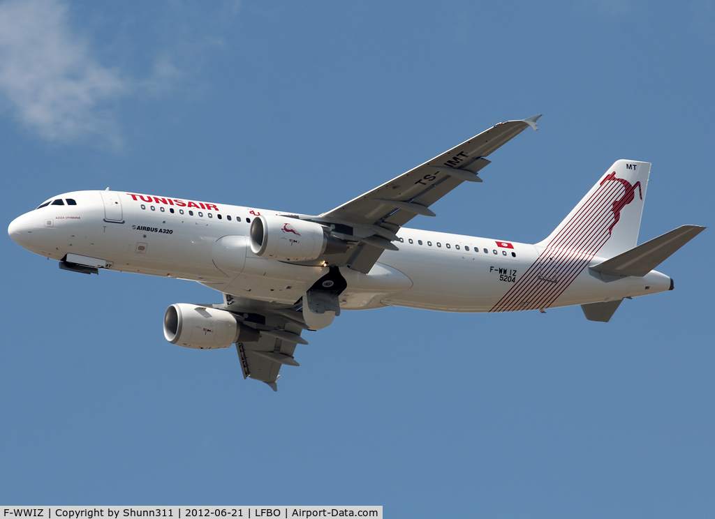 F-WWIZ, 2012 Airbus A320-214 C/N 5204, C/n 5204 - To be TS-IMT