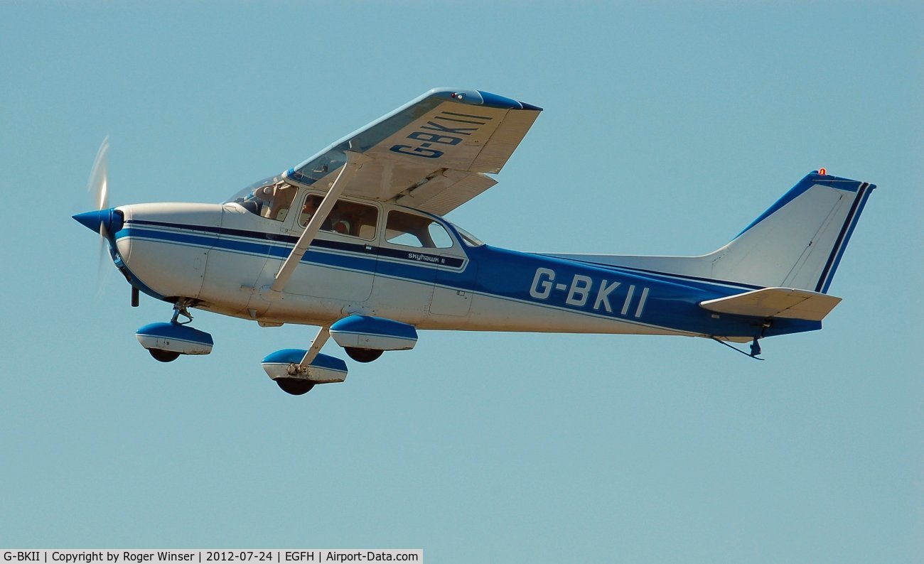G-BKII, 1975 Reims F172M ll Skyhawk C/N 1370, Visiting Reims/Cessna Skyhawk II operated by Sealand Aerial Photography.