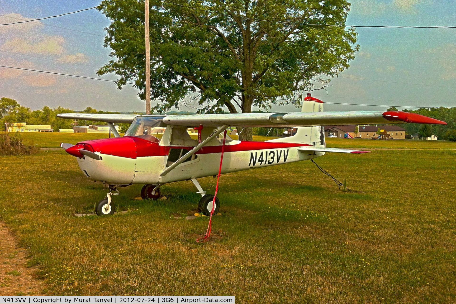 N413VV, 1963 Cessna 150D C/N 15060136, Parked at Tri-City Airport, Sebring, OH