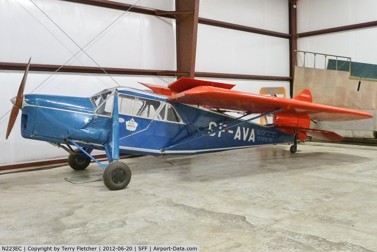 N223EC, 1969 De Havilland DH-80A Puss Moth C/N 223, 1930s Dehavilland PUSS MOTH 80A, c/n: 223
at Spokane Felts Field