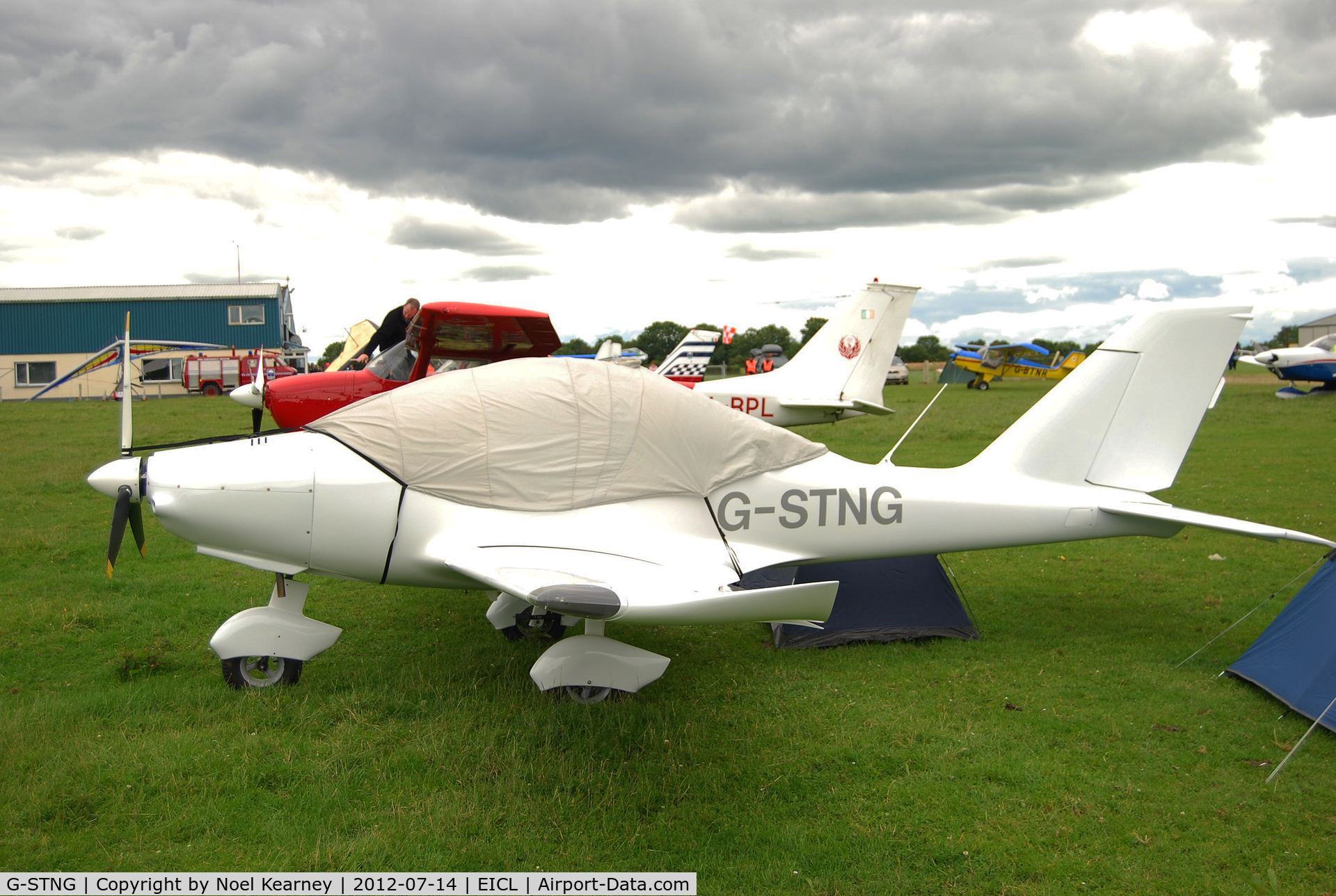 G-STNG, 2011 TL Ultralight TL-2000UK Sting Carbon C/N LAA 347-14789, On display at the Clonbullogue Fly-in July 2012