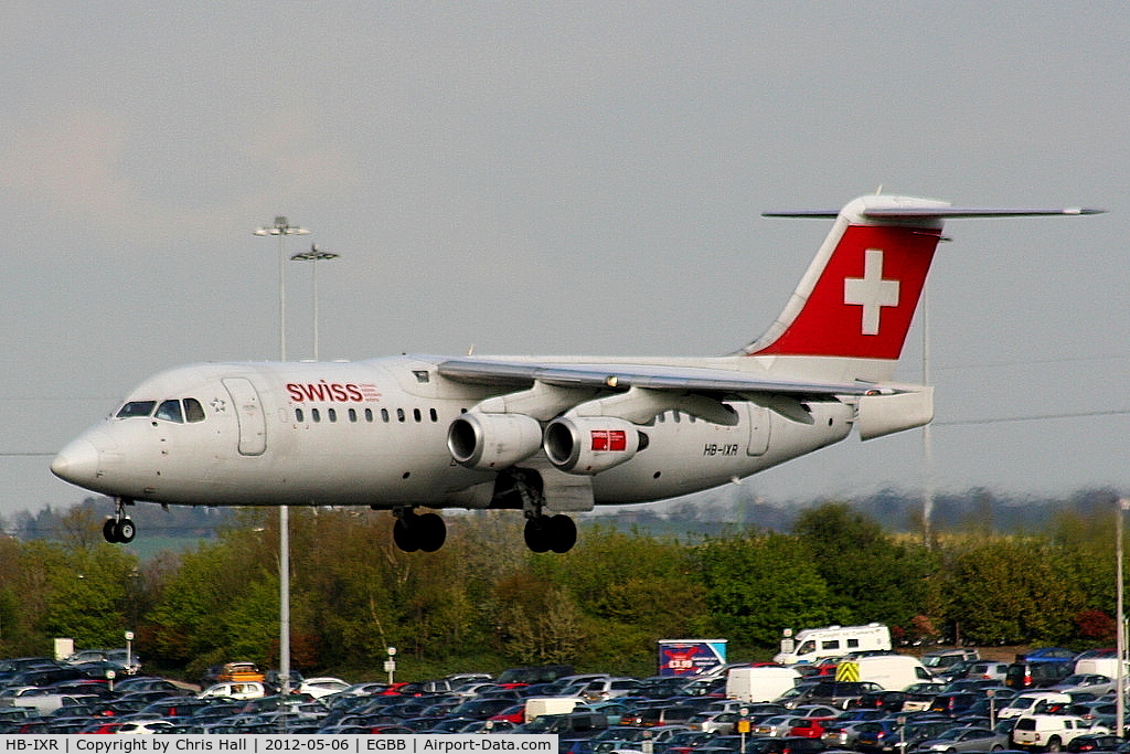 HB-IXR, 1996 British Aerospace Avro 146-RJ100 C/N E3281, Swiss European Airlines