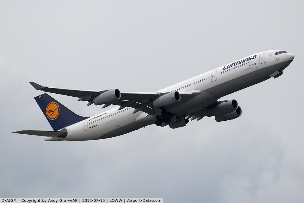 D-AIGM, 1997 Airbus A340-313 C/N 158, Lufthansa A340-300