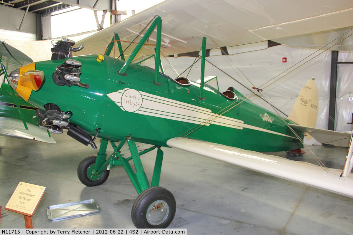 N11715, 1931 Curtiss-Wright Travel Air 12-W C/N 12W-2040, at Western Antique Aeroplane and Automobile Museum at Hood River, Oregon