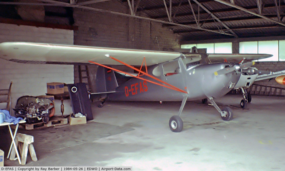 D-EFAS, Cessna 140 C/N 10463, Taken from a slide at  Osnabruck-Atterheide .