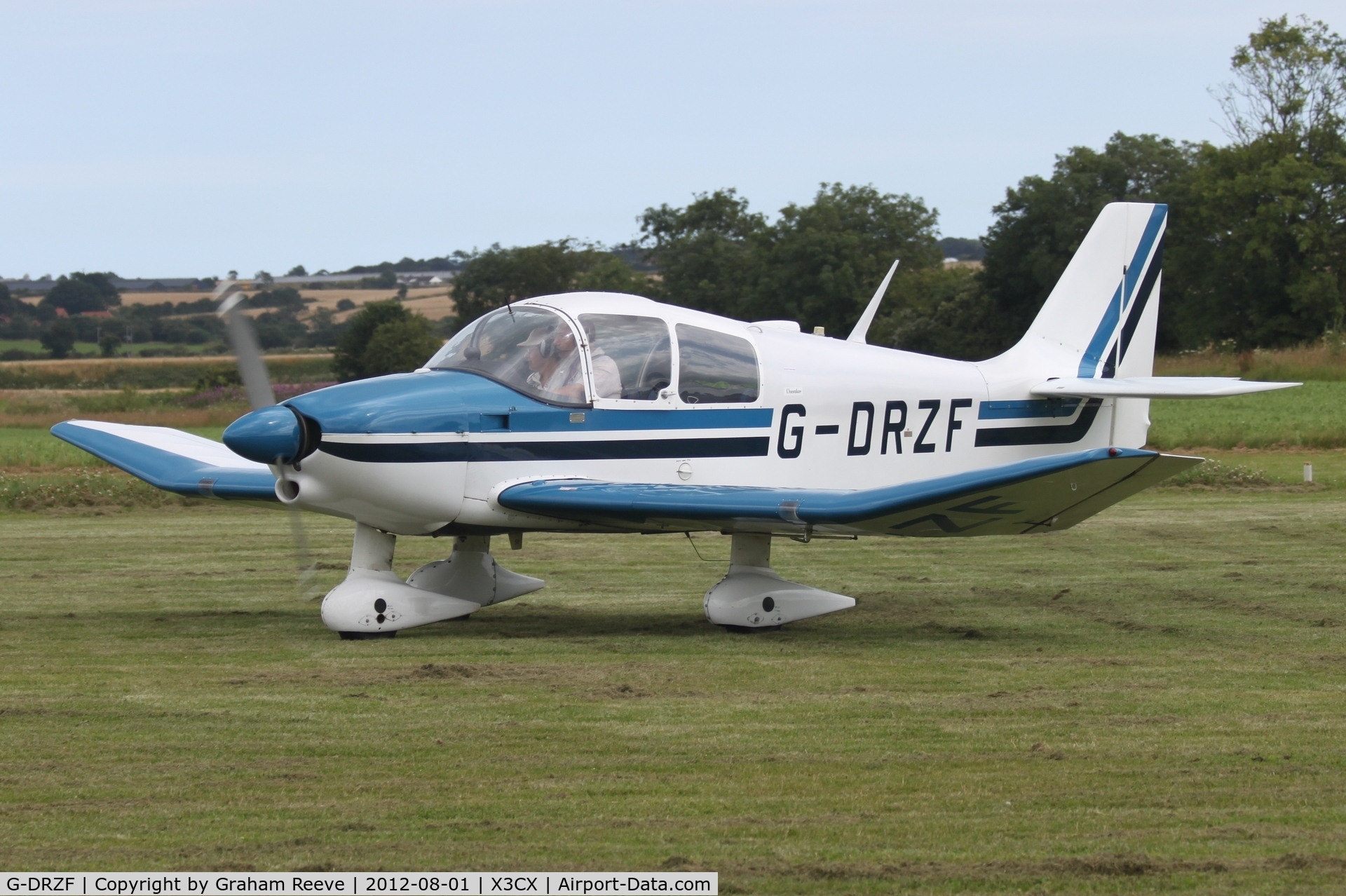 G-DRZF, 1970 CEA DR-360 Chevalier C/N 451, Just landed.